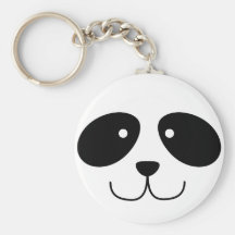 Visage Keychain de panda Porte-clé