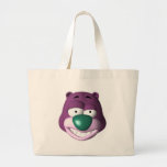 visage maladroit pourpre et turquoise d'ours sacs en toile