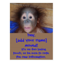 Visage mignon d'annonces mobiles cartes postales