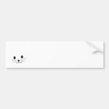 Visage mignon de chat autocollants pour voiture