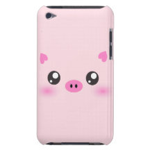 Visage mignon de porc - minimalisme de kawaii étui iPod touch