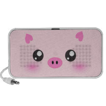 Visage mignon de porc - minimalisme de kawaii haut-parleurs mp3