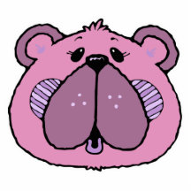 visage mignon d'ours de style campagnard photo sculptures
