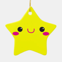 Visage mignon superbe de cutie de Kawaii d'anime ! Décorations De Noël