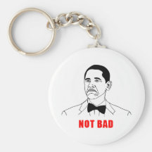 Visage non mauvais de rage de meme d'Obama comique Porte-clés