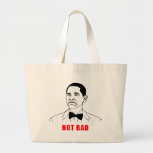 Visage non mauvais de rage de meme d'Obama comique Sac