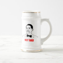 Visage non mauvais de rage de meme d'Obama comique Tasse