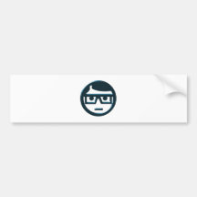 Visage responsable de lunettes lunettes eyeglasses autocollant pour voiture