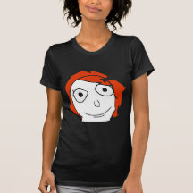 Visage rouge Meme de rage de cheveux de Derpina T-shirt