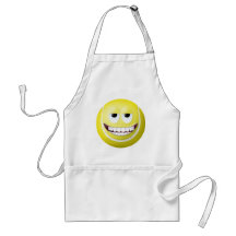Visage souriant 2 de balle de tennis tabliers