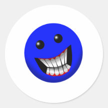 Visage souriant autocollants