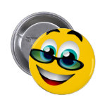 VISAGE SOURIANT AVEC DES VERRES BADGES AVEC AGRAFE