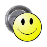 visage souriant badge
