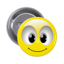 VISAGE SOURIANT BADGE AVEC ÉPINGLE