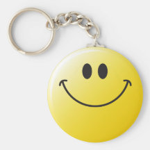 Visage souriant classique porte-clef