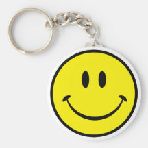 Visage souriant de bonheur porte-clefs