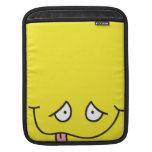 visage souriant de collage idiot de langue sur le  housses iPad