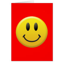 Visage souriant heureux cartes