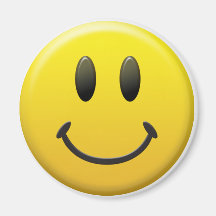 Visage souriant heureux magnets pour réfrigérateur