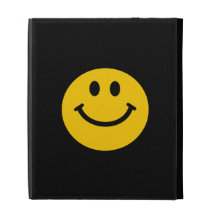 Visage souriant jaune étui iPad folio