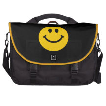 Visage souriant jaune sacs pour ordinateurs portables