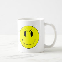 Visage souriant mauvais jaune de KRW Mug