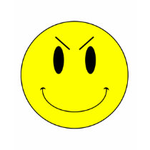 Visage souriant mauvais jaune de KRW t-shirts