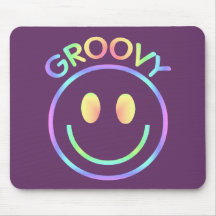 Visage souriant rétro Mousepad super Tapis De Souris