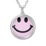 Visage souriant rose pendentifs