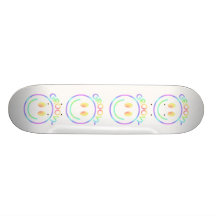 Visage souriant super plateaux de skate