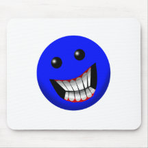 Visage souriant tapis de souris