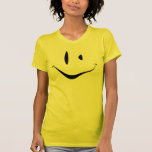 Visage souriant tordu t-shirt