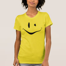 Visage souriant tordu t-shirt