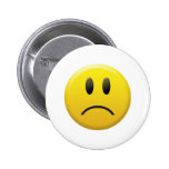 Visage souriant triste pin's avec agrafe