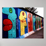 Visages de mur de Berlin Poster