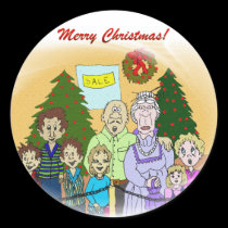 Visages de Noël III autocollants
