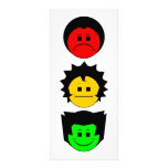 Visages déprimés de verticale de trio de feu d'arr carte double