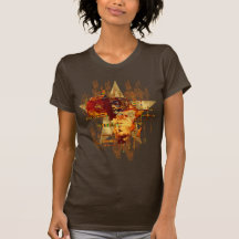 Visages grunges d'étoile de l'Afrique de tee - shi T-shirts