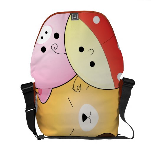 visages mignons d'animal de kawaii de chibi besace