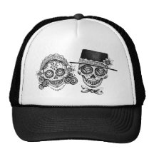 Visibilité directe Novios - Dia de los Muertos Hat Casquettes