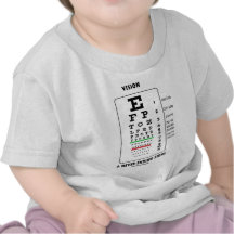 Vision une vue interminable (diagramme de Snellen) T-shirt