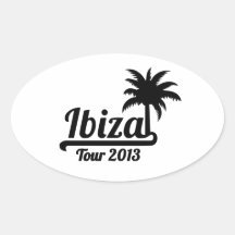 Visite 2013 d'Ibiza Sticker Ovale