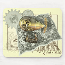 Visite dirigeable Mousepad d'air de Steampunk Tapis De Souris