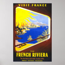 Visite France la Côte d'Azur Posters
