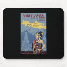 Visite Java seulement 36 heures de Singapour Tapis De Souris