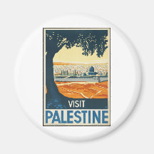 Visite Palestine Magnets Pour Réfrigérateur