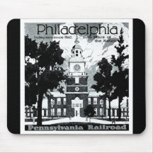 Visite Philadelphie sur le chemin de fer de la Pen Tapis De Souris