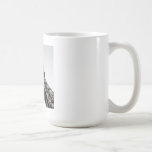 Visite tasse noire et blanche d'Eiffel tasses