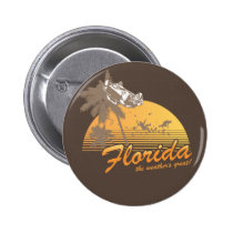 Visitez la Floride, le temps splendide - ouragan badges publicitaires