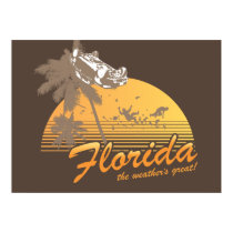 Visitez la Floride, le temps splendide - ouragan posters